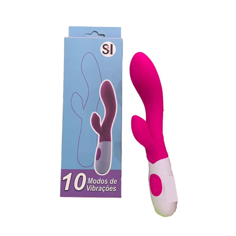 Vibrador Rabbit Feminino | Ponto G + Clitóris | 10 Modos de Vibração | Toque Aveludado